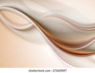 Abstract Elegant Smooth Waves Background. Vector Design