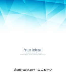 Abstract elegant stylish blue polygon design background