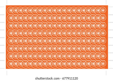  Abstract elegant swirl seamless composition made of spirals