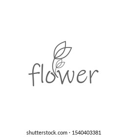 Abstract elegant tree leaf flower logo icon vector design. Universal creative premium symbol. Graceful jewel boutique vector sign.