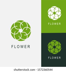 Abstract elegant tree leaf flower logo icon vector design. Universal creative premium symbol. Graceful jewel boutique vector sign.Easy to edit and customize. Vector illustration