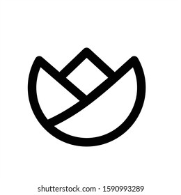 Abstract elegant tree leaf flower logo icon vector design. Universal creative premium symbol. Graceful jewel boutique vector sign.
