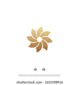 Abstract elegant tree leaf flower logo icon vector design. Universal creative premium symbol. Graceful jewel boutique vector sign.