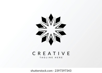 Abstract elegant tree leaf flower logo icon vector design. Universal creative premium symbol. Graceful jewel boutique vector sign.