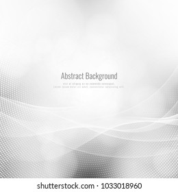 Abstract elegant vector grey color wave modern background