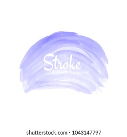 Abstract elegant watercolor stroke design vector background
