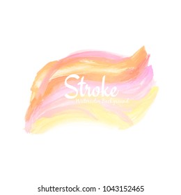 Abstract elegant watercolor stroke design background