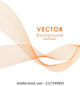Abstract elegant wave background. Can be used template, web, presentation. Vector illustration.