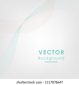 Abstract elegant wave background. Can be used template, web, presentation. Vector illustration.