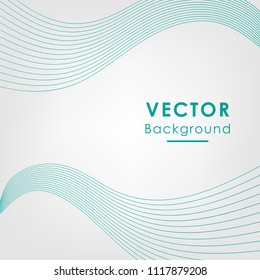 Abstract elegant wave background. Can be used template, web, presentation. Vector illustration.