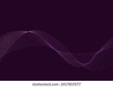 Abstract elegant wave background curve line smooth vector modern design