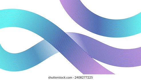 abstrakter, eleganter weißer Hintergrund mit bunten Linien