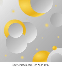 Abstract elegant white background with golden line and lighting effect sparkle. Luxury template design. Vector illustration