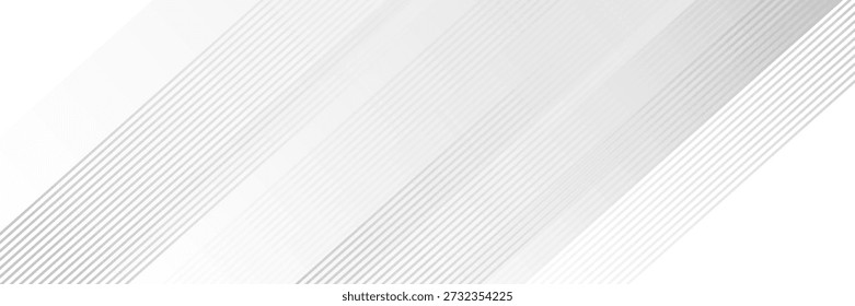 Fundo branco e cinza elegante abstrato com linhas de listras diagonais. Vetor eps 10