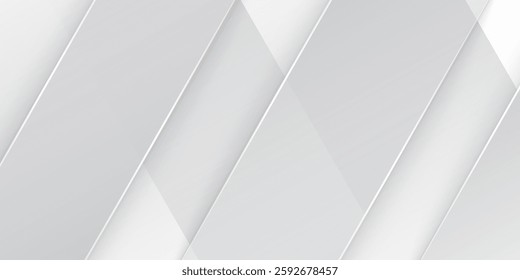 Abstract Elegant white and grey Background. Abstract white Pattern vector illustration.