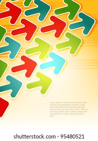 Abstract elegent arrow background. Vector illustration