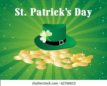 abstract element background for 17 march, vector for st patrick day