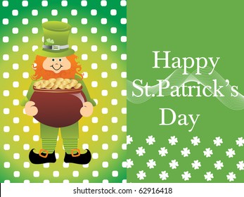 abstract element background for Happy St. Patricks Day