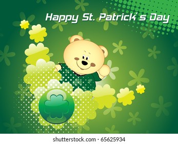 abstract element background for happy st. patrick's day