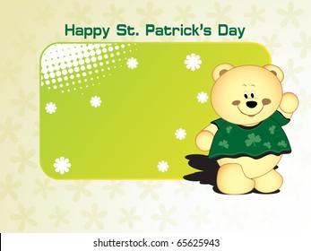 abstract element background for happy st. patrick's day