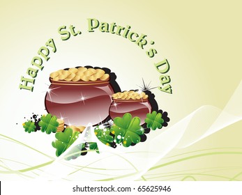 abstract element background for happy st. patrick's day