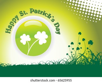 abstract element background for happy st. patrick's day