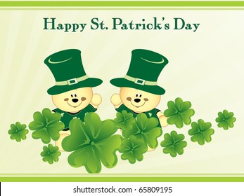 abstract element background for happy st. patrick's day