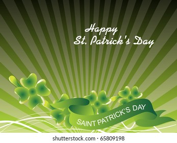 abstract element background for happy st. patrick's day