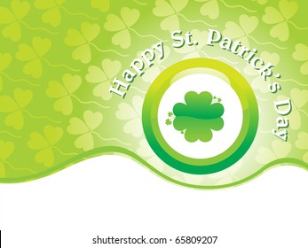 abstract element background for happy st. patrick's day