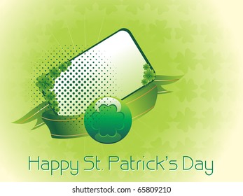 abstract element background for happy st. patrick's day