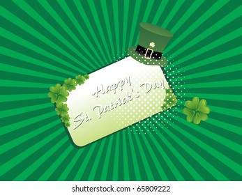 abstract element background for happy st. patrick's day