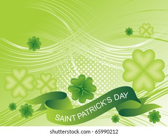 abstract element background for happy st. patrick's day