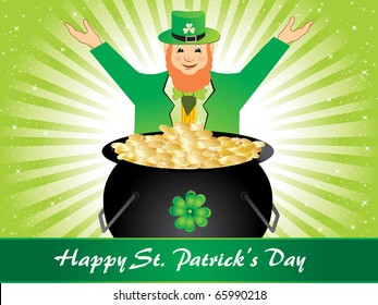 abstract element background for happy st. patrick's day