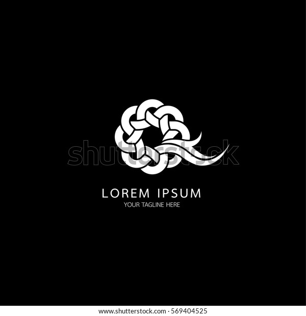 Abstract Element Celtic Logo Design Royalty Free Stock Image