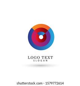 Abstract Element & Circle Logo. Symbol & Icon Vector Template.