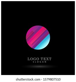 Abstract Element & Circle Logo. Symbol & Icon Vector Template.