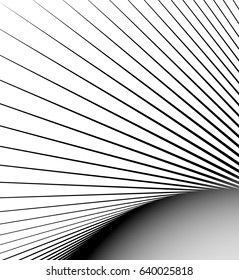 Abstract element with circular lines. Geometric art.