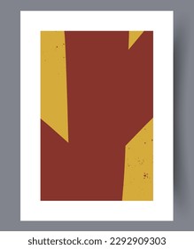 Abstract element colorful geometry wall art print. Contemporary decorative background with geometry. Wall artwork for interior design. Printable minimal abstract element poster.