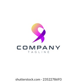 abstract element colorful gradient logo design