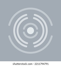 An abstract element depicting a radial pulsation, a source of pain, or a sound wave. Vector illustration.