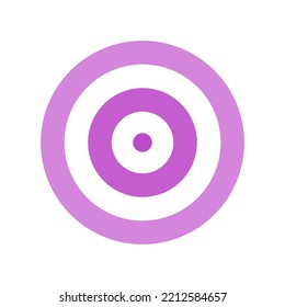 An abstract element depicting a radial pulsation, a source of pain, or a sound wave. Vector illustration.