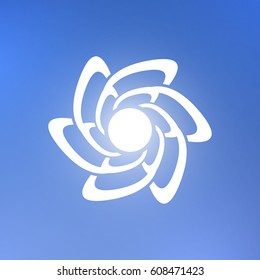 Abstract element for design. Flower.