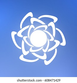 Abstract element for design. Flower.