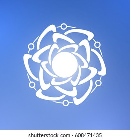 Abstract element for design. Flower.