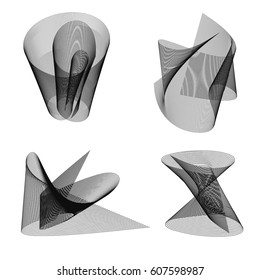 Abstract element for design. Vector shapes.