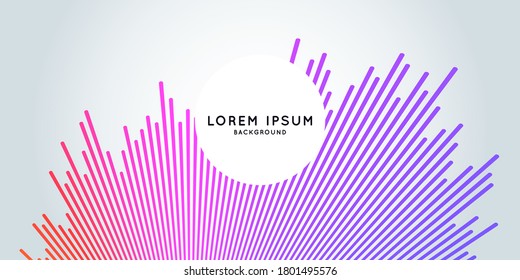 Abstract element with dynamic lines. Vector illustration in flat minimalistic style