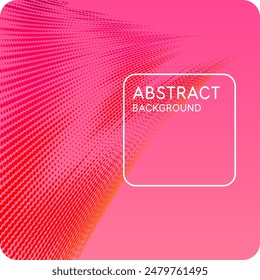 Abstract element with dynamic lines. Vector illustration in flat minimalistic style. A simple and stylish poster for a music festival or album.