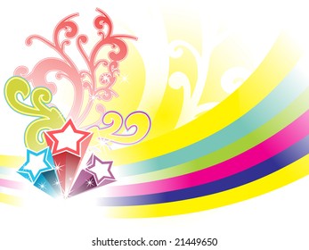abstract element for fireworks background, wallpaper