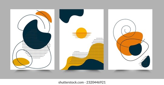 abstract element geometric wall decoration art