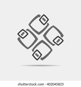 Abstract element - logo - teamwork